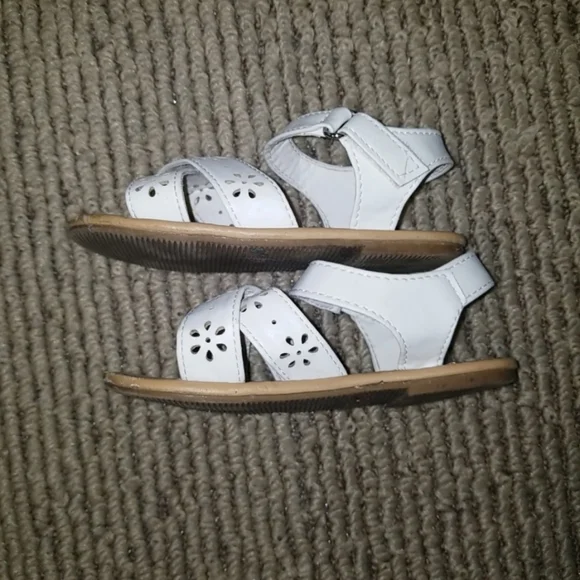 2/$6 Girls' white summer sandals - Picture 3 of 6